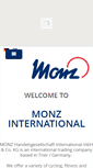 Mobile Screenshot of monz-international.de